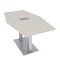 Skutchi Designs 33.5 in W, 69.5 in L, 29 in H, Engineered Wood Top, Ivory HAR-HEX.IR-34x70-DOU-ELEC-XD1026 - alternate 1